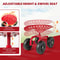 Heavy Duty Rolling Garden Cart With Adjustable Height 360 Swivel Seat 5