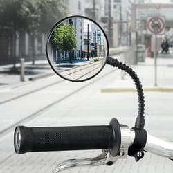 adjustable wide angle bike handlebar mirrors enhanced rearview safety