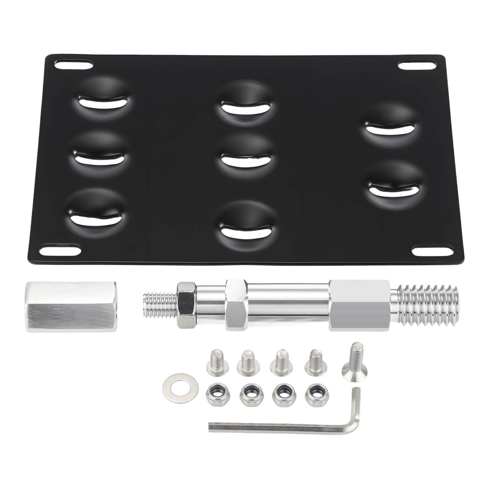 Audi License Plate Tow Hook Mounting Bracket 11