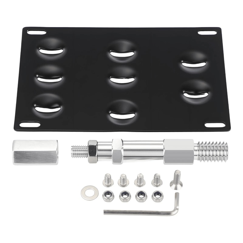 Audi License Plate Tow Hook Mounting Bracket 11