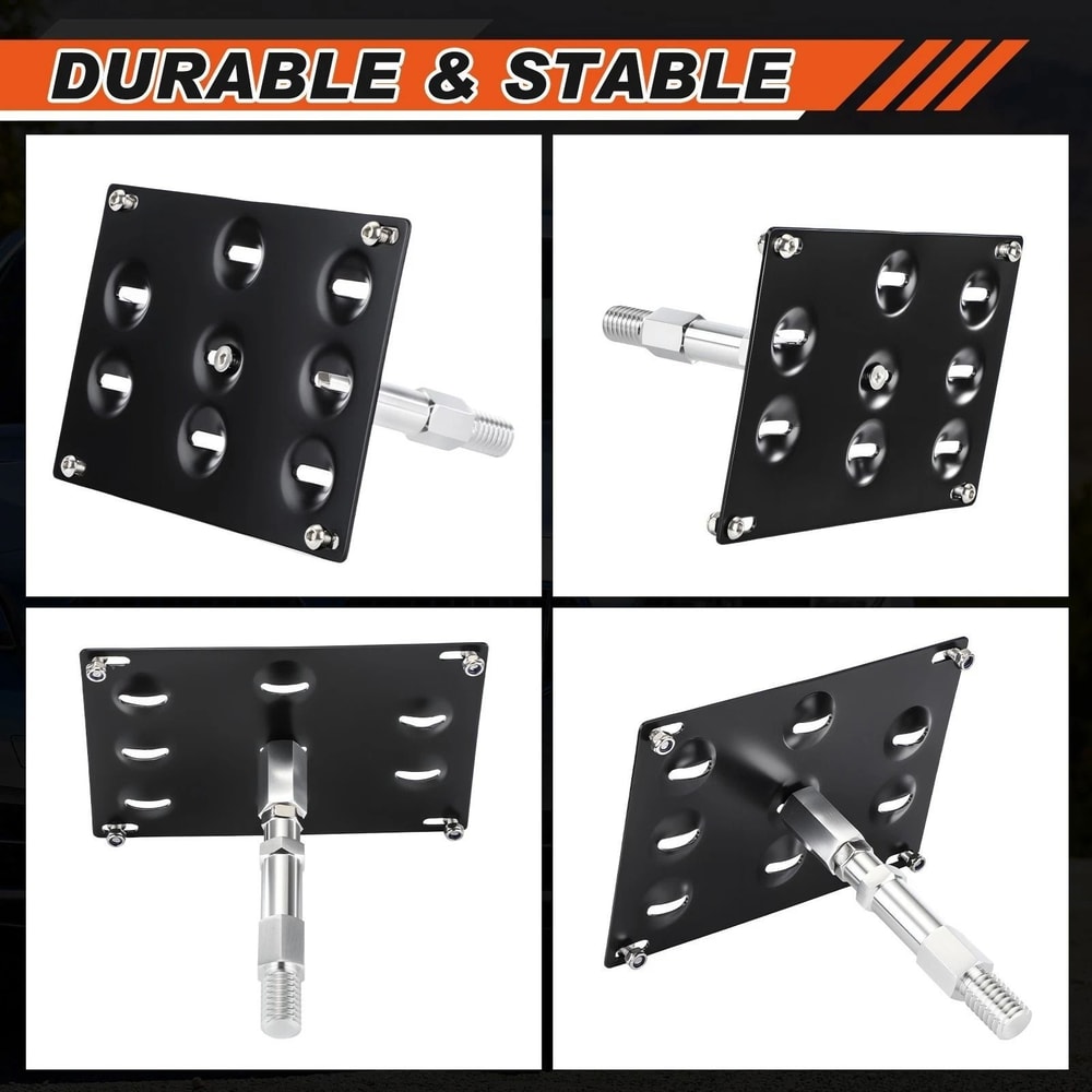 Audi License Plate Tow Hook Mounting Bracket 3