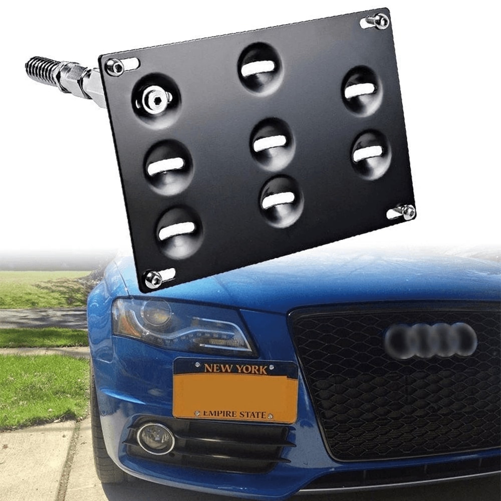 Audi License Plate Tow Hook Mounting Bracket 0
