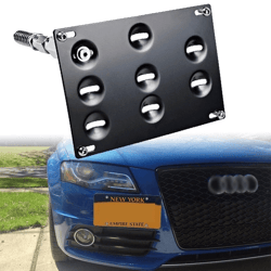audi license plate tow hook mounting bracket