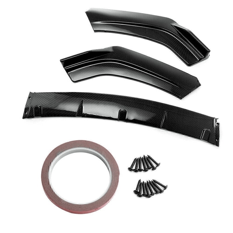Mercedes Benz Front Bumper Lip Spoiler Splitter Trim Body Kit Carbon Fiber Performance Upgrade 8