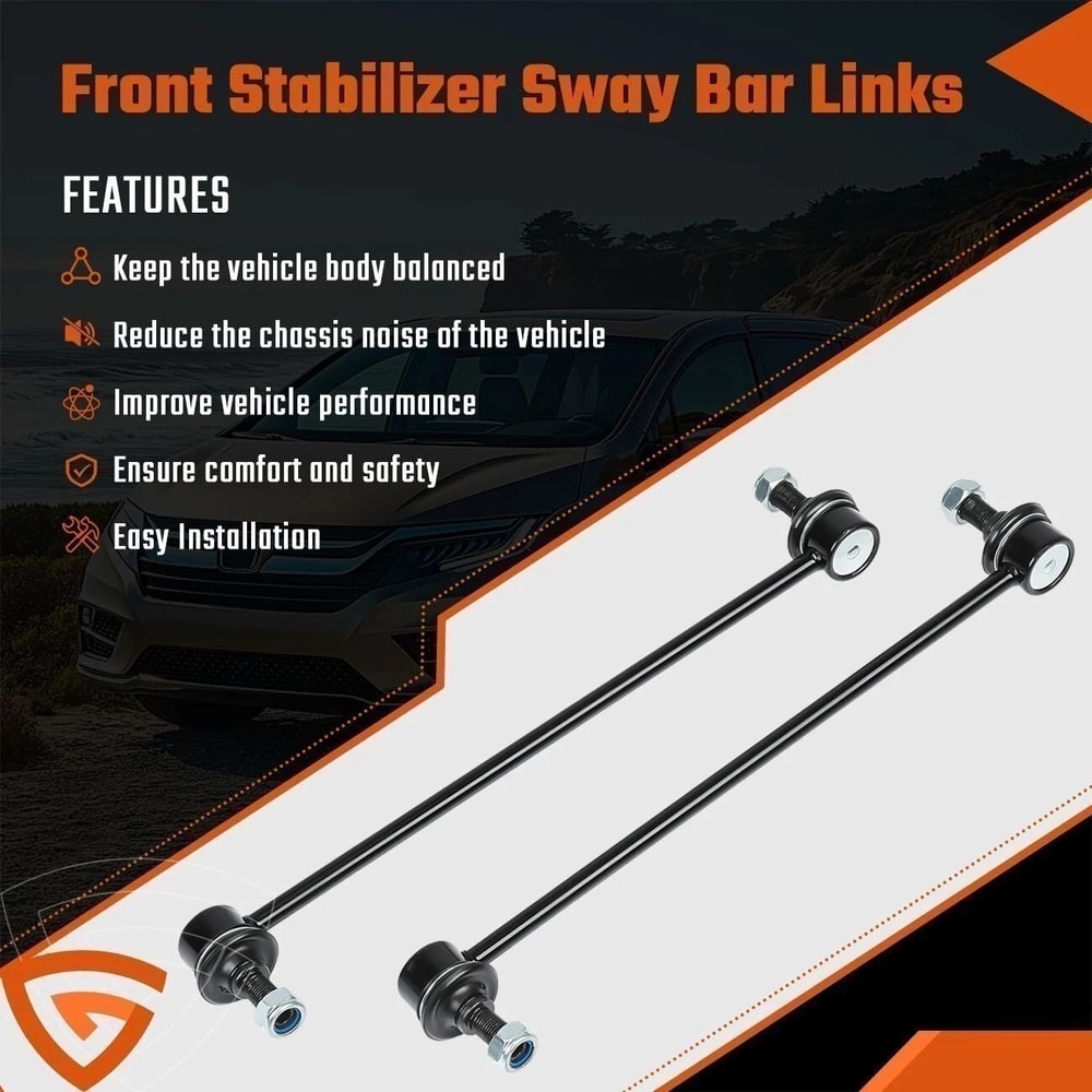 Front Stabilizer Sway Bar End Links Kit For Honda 11