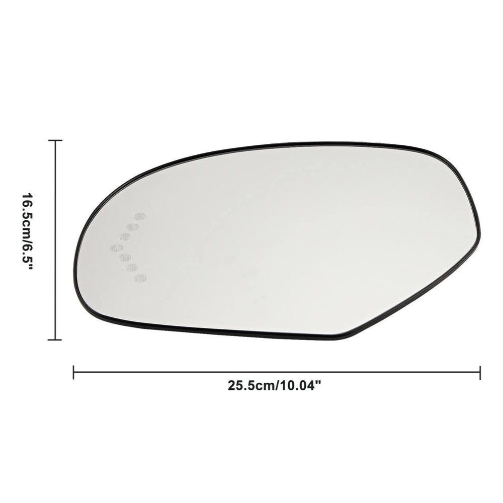Driver Left Side Mirror Glass Assembly For Silverado Sierra And Suburban Perfect Fit Replacement 6
