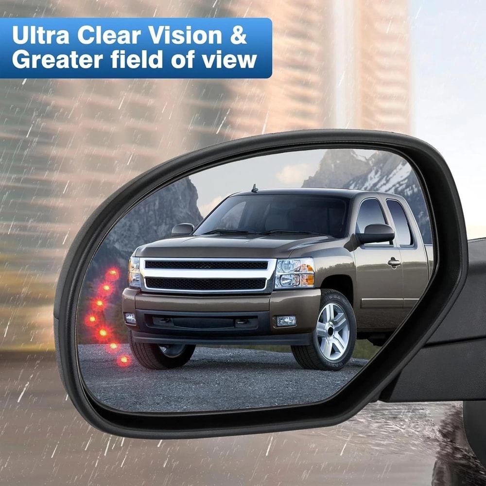 Driver Left Side Mirror Glass Assembly For Silverado Sierra And Suburban Perfect Fit Replacement 11