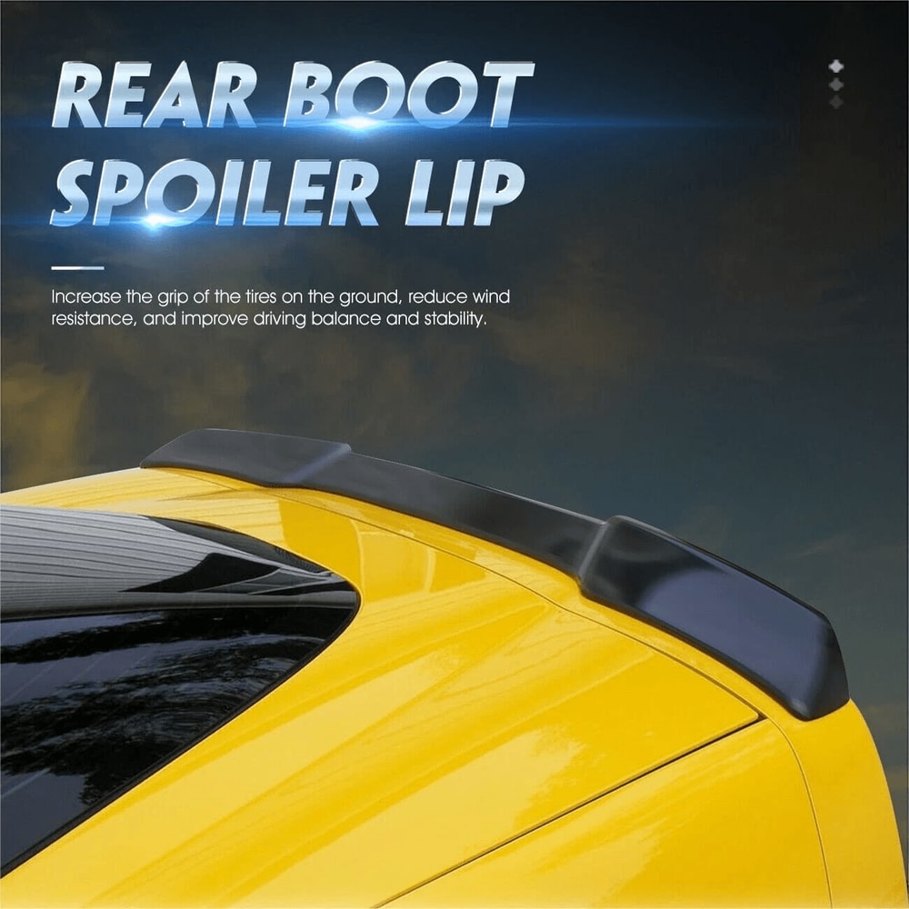 Rear Trunk Wing Spoiler For Corvette C6 Base Z06 ZR1 Gloss Black Self Adhesive 5