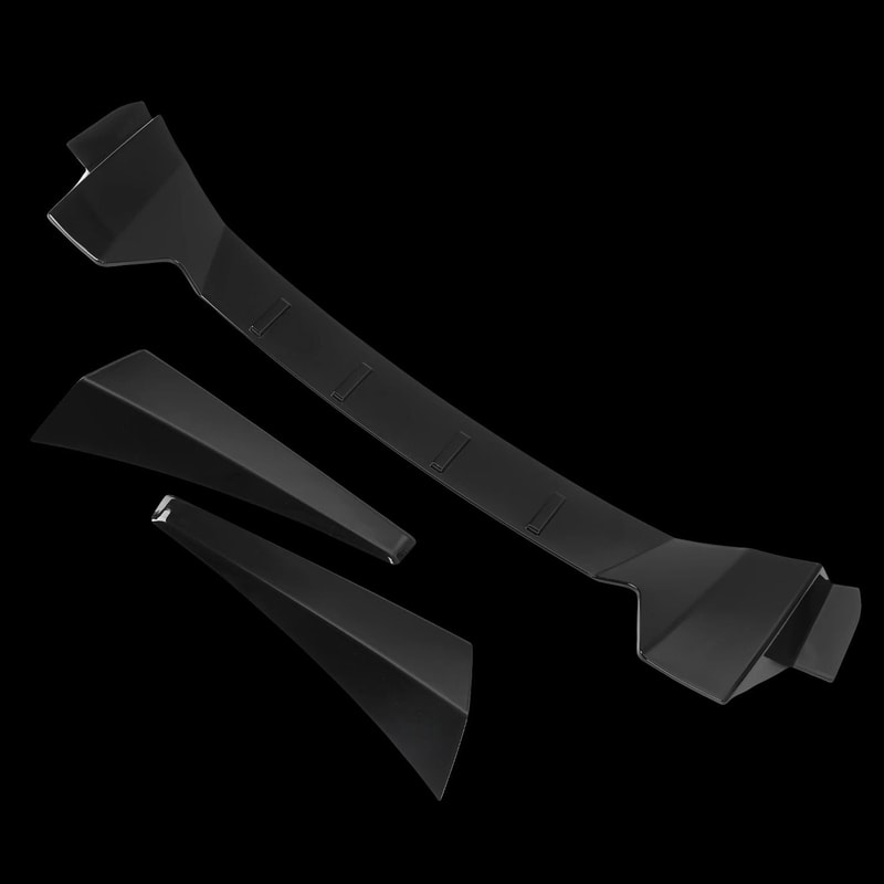 Window Rear Roof Spoiler For Honda Civic Glossy Black Durable Stylish Upgrade 1