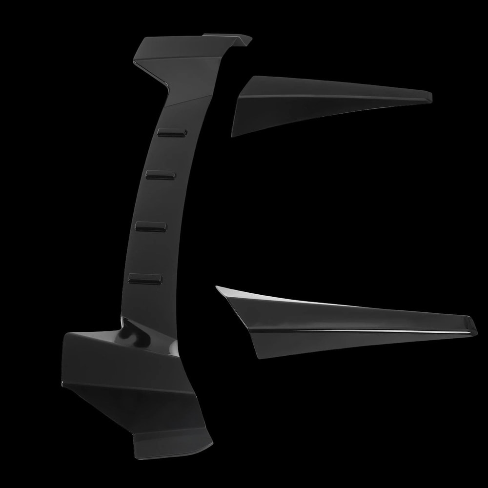 Window Rear Roof Spoiler For Honda Civic Glossy Black Durable Stylish Upgrade 3