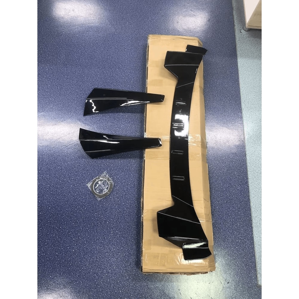 Window Rear Roof Spoiler For Honda Civic Glossy Black Durable Stylish Upgrade 15