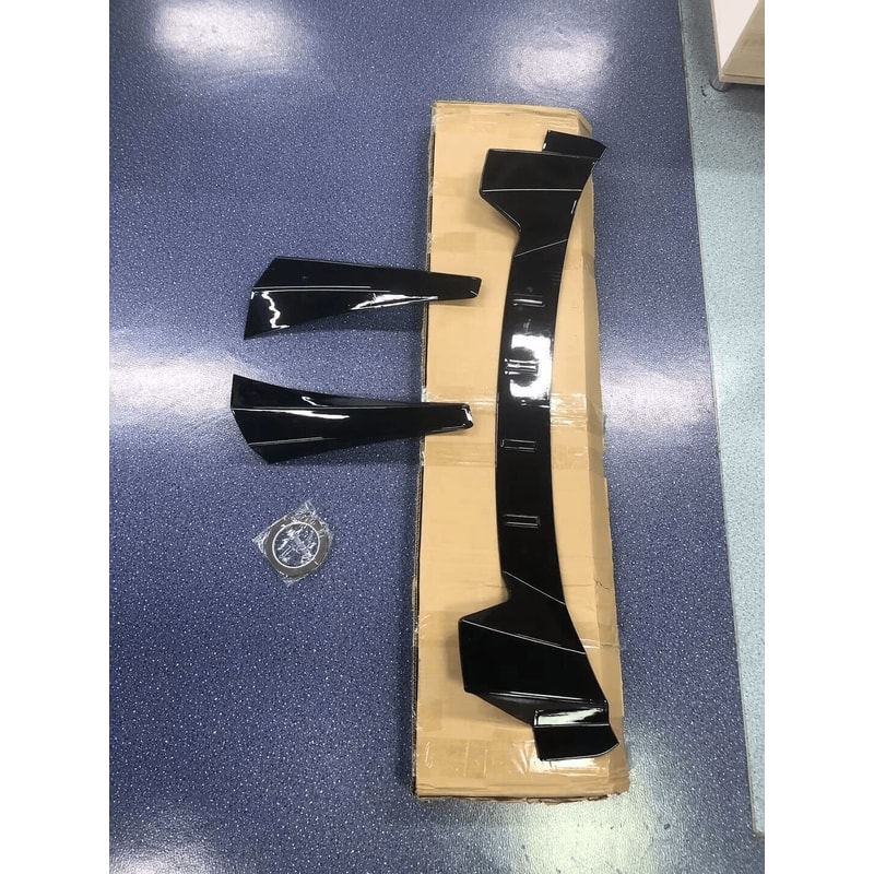 Window Rear Roof Spoiler For Honda Civic Glossy Black Durable Stylish Upgrade 15