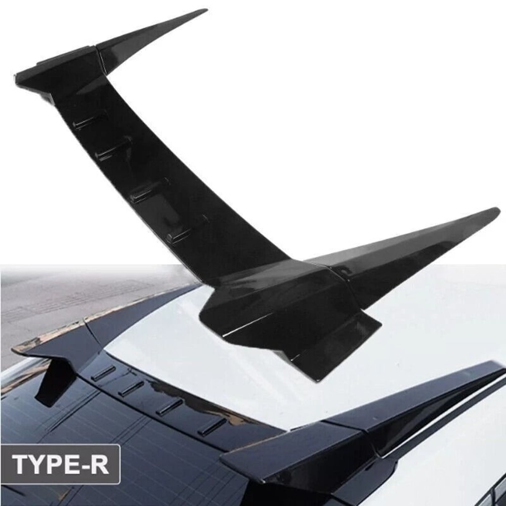 Window Rear Roof Spoiler For Honda Civic Glossy Black Durable Stylish Upgrade 8