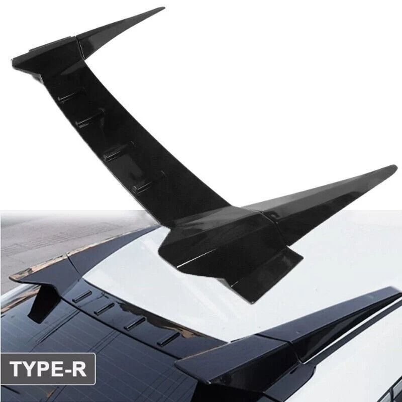 Window Rear Roof Spoiler For Honda Civic Glossy Black Durable Stylish Upgrade 8