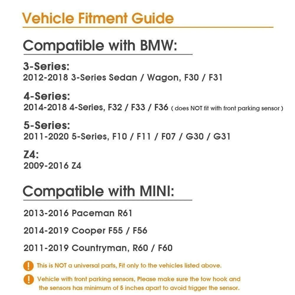 BMW Tow Hook License Plate Bracket No Drill Front License Plate Relocator 3