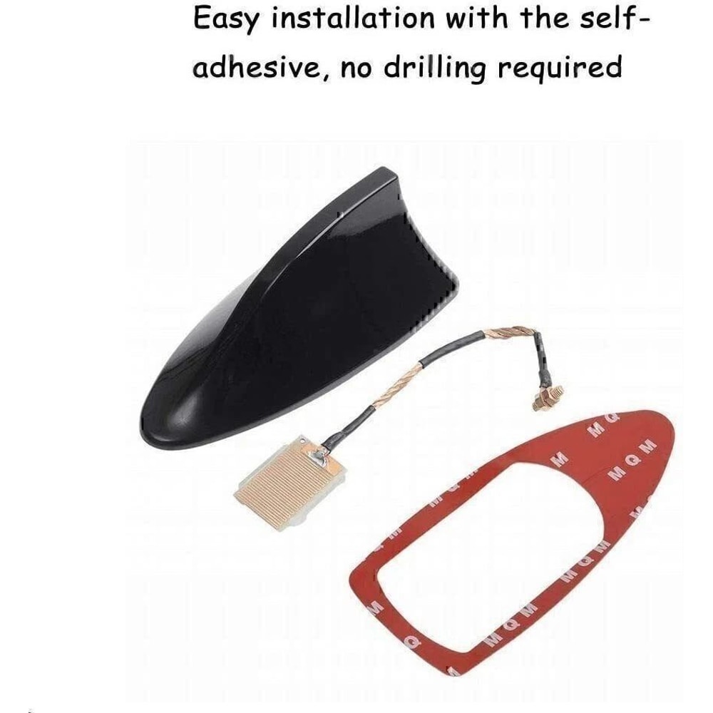 Universal Shark Fin Antenna Car Roof Antenna Cover AMFM Waterproof For Cars SUV Truck 2
