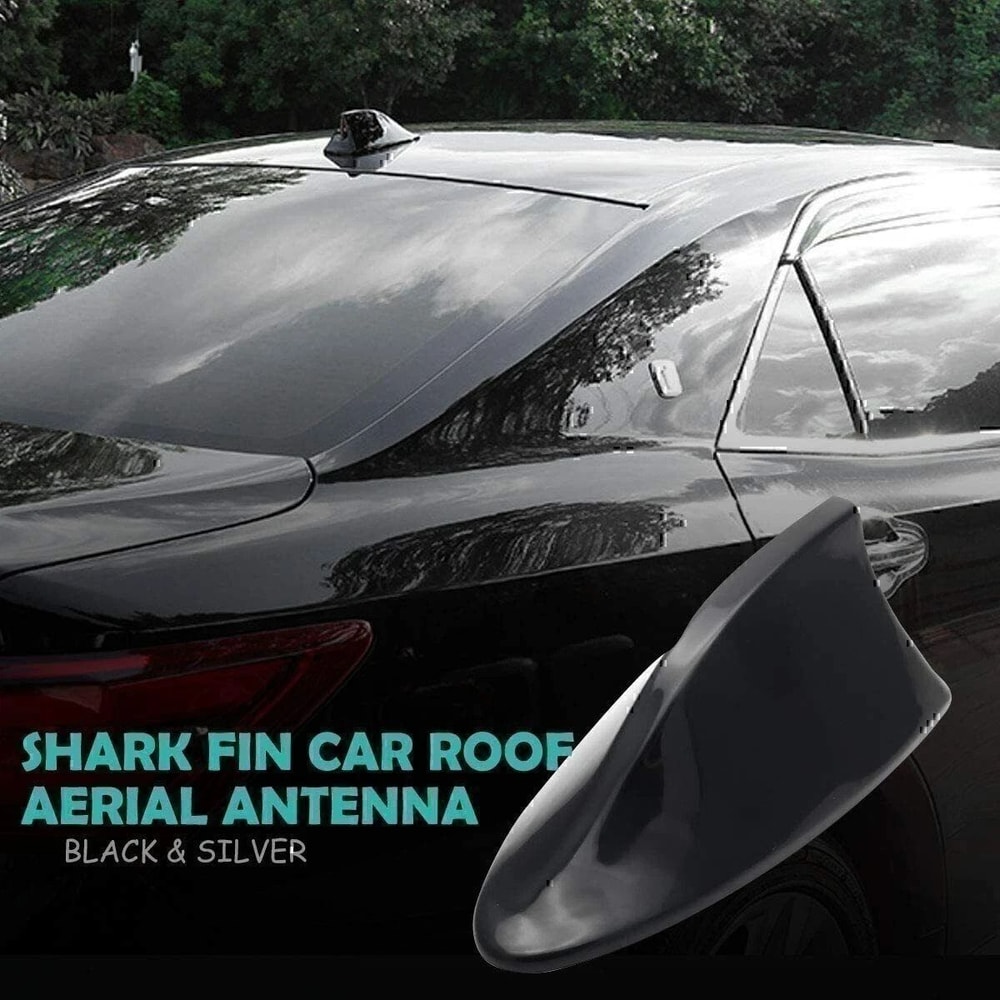 Universal Shark Fin Antenna Car Roof Antenna Cover AMFM Waterproof For Cars SUV Truck 3