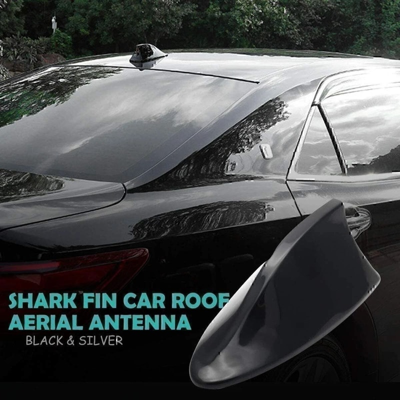 Universal Shark Fin Antenna Car Roof Antenna Cover AMFM Waterproof For Cars SUV Truck 3
