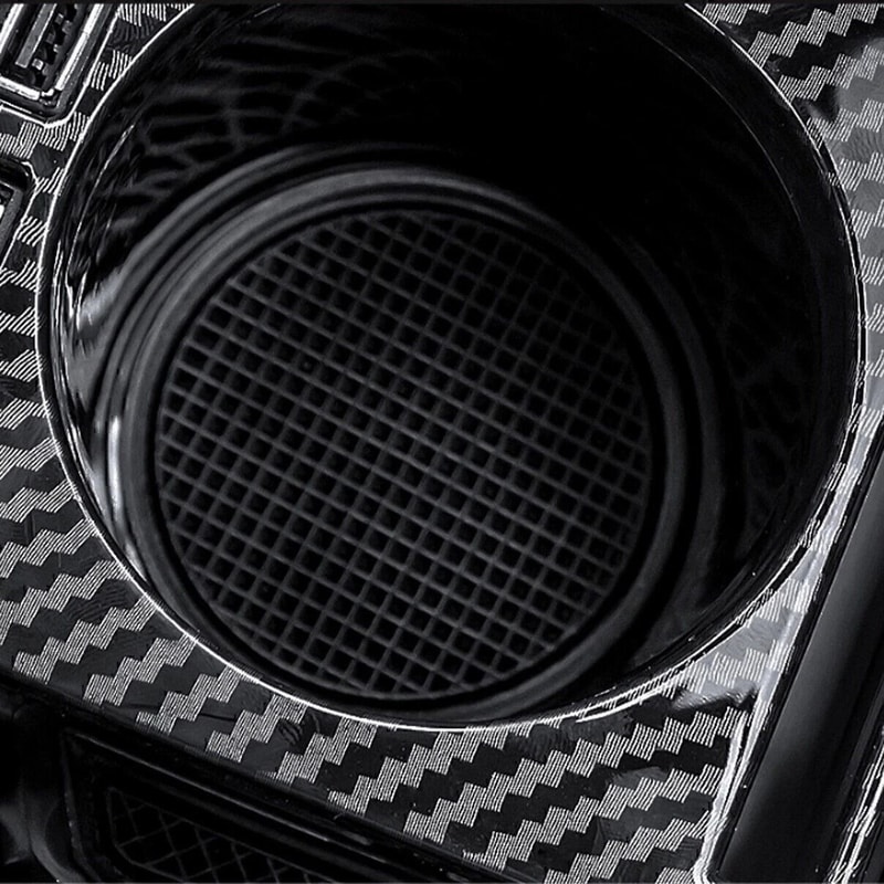 Honda Civic Carbon Fiber Console Organizer Cup Holder Insert For Sedan 2