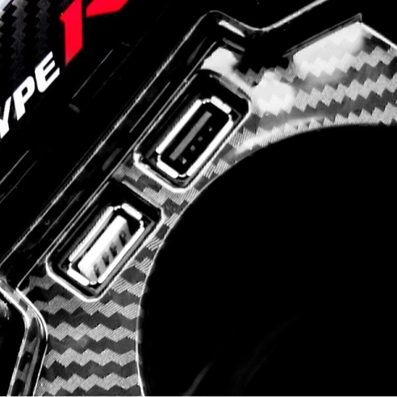 Honda Civic Carbon Fiber Console Organizer Cup Holder Insert For Sedan 6