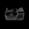 Dodge Ram Center Console Cup Holder Replacement Matte Black 5