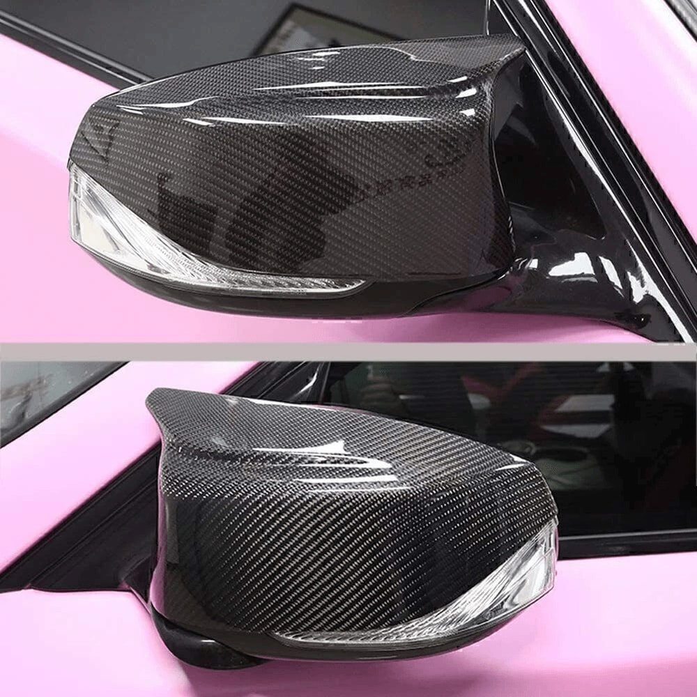 Infiniti M Style Mirror Caps Carbon Black Replacement Mirror Cover Pair 9
