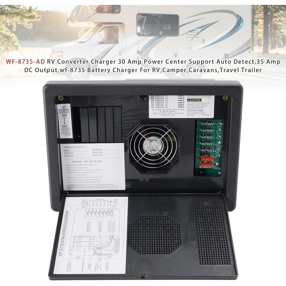 AD RV Converter Charger Auto Detect Power Center 1