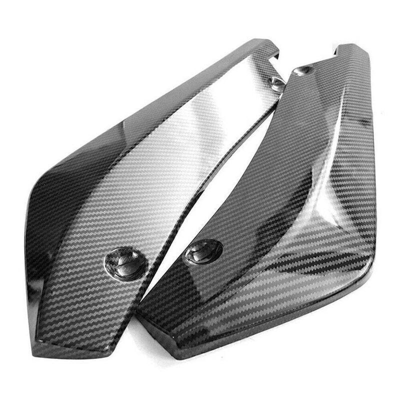 Universal Rear Bumper Diffuser Canards Carbon Fiber Style Splitter Protectors For Dodge And More 3