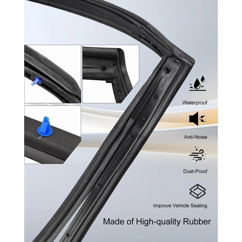 Nissan Sentra Rear Door Weatherstrip Seal Pair Left And Right 11
