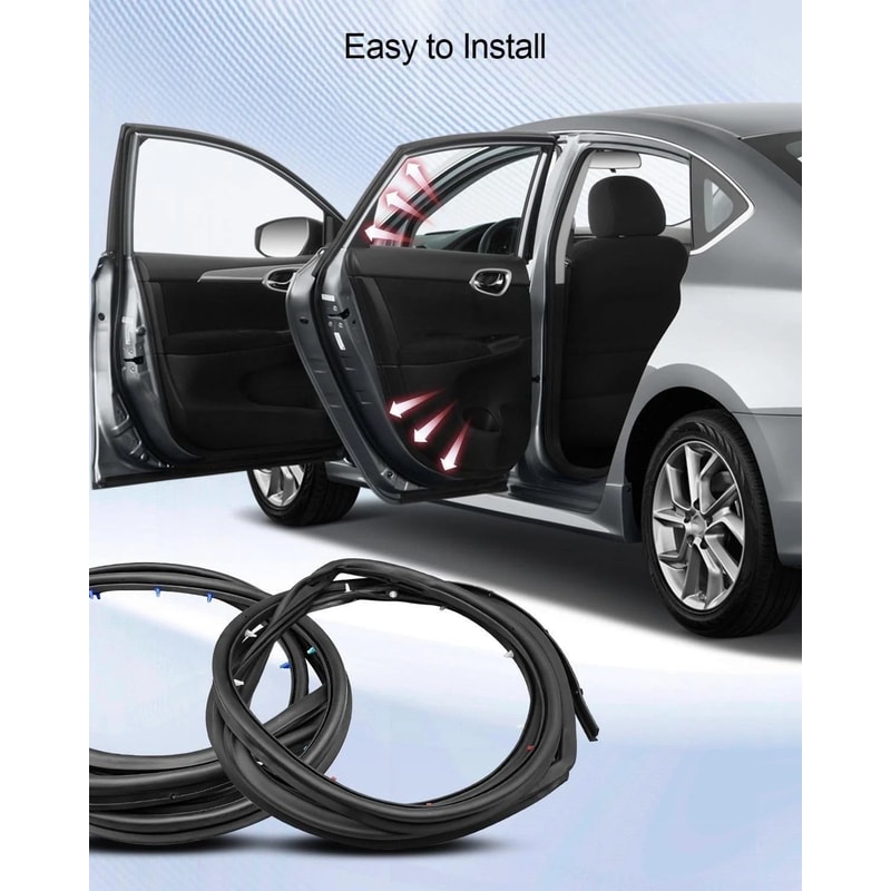 Nissan Sentra Rear Door Weatherstrip Seal Pair Left And Right 15