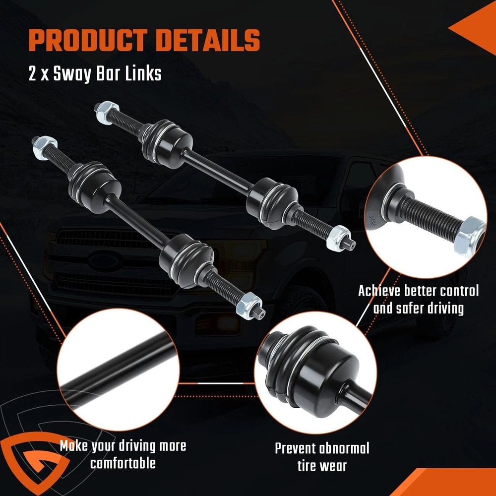 Front Sway Bar End Links Pair For Ford Front Stabilizer Bar Links 8