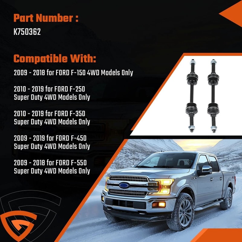 Front Sway Bar End Links Pair For Ford Front Stabilizer Bar Links 9