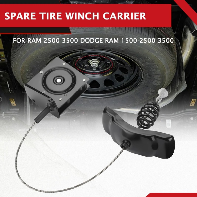 Spare Tire Hoist Assembly For Dodge Ram Direct Replacement 11