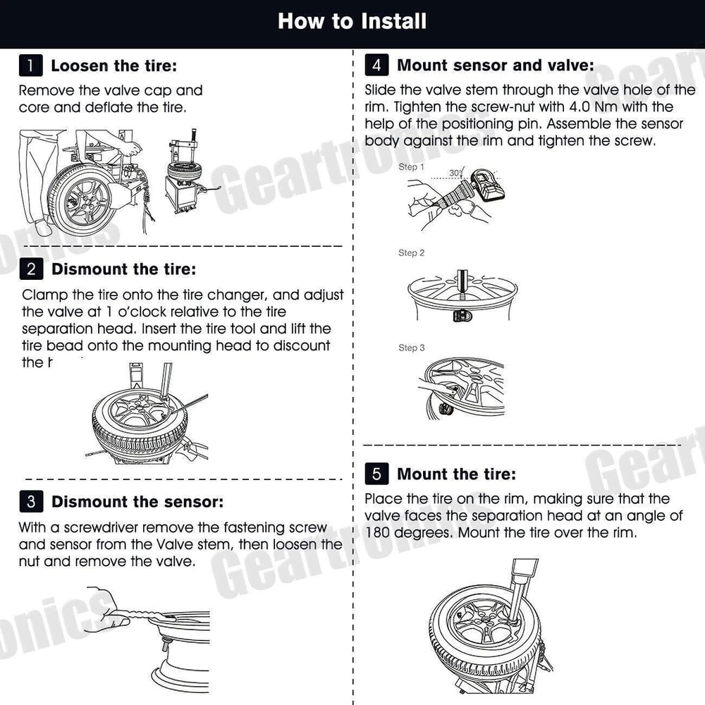 Mercedes TPMS Sensor Tire Pressure Sensor 4
