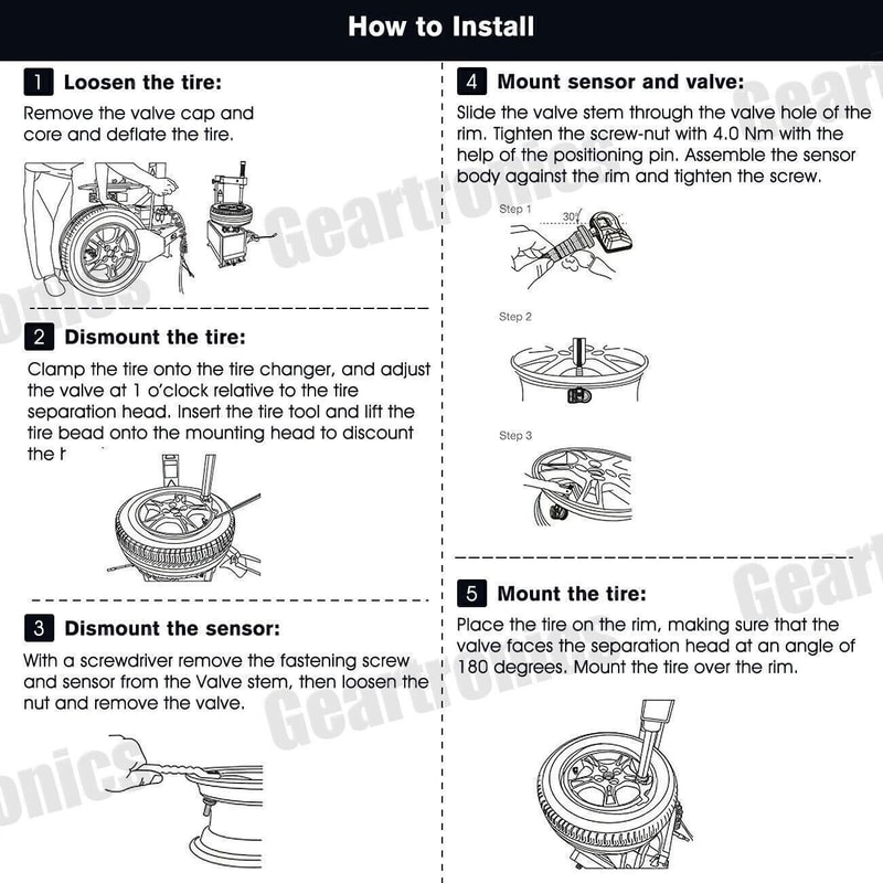 Mercedes TPMS Sensor Tire Pressure Sensor 4
