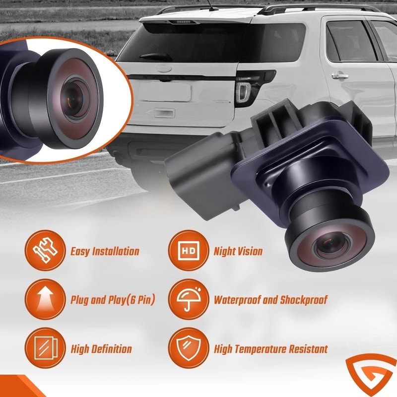 Ford Explorer Rear Backup Camera Clear Reverse View Replacement 6