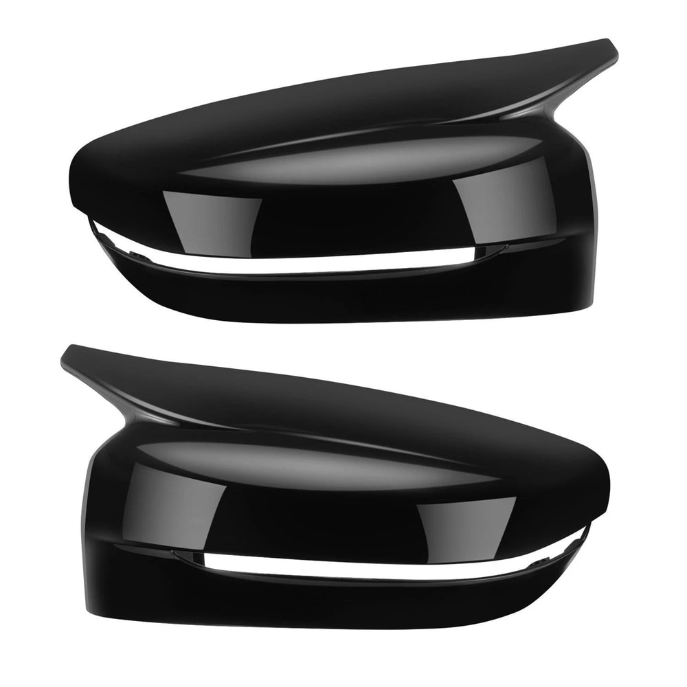 Gloss Black BMW Mirror Caps Replacement 0