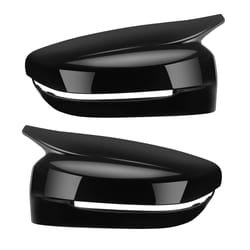 gloss black bmw mirror caps replacement