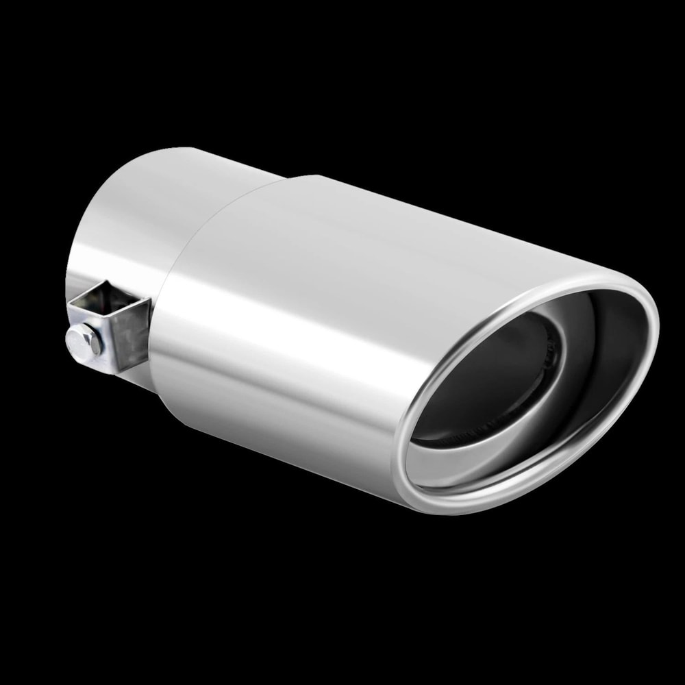 Universal Stainless Steel Exhaust Tip Chrome Rear Clamp On Exhaust Tip For Straight Tailpipes 4