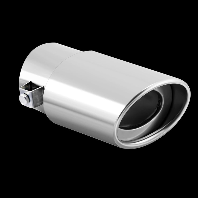 Universal Stainless Steel Exhaust Tip Chrome Rear Clamp On Exhaust Tip For Straight Tailpipes 4