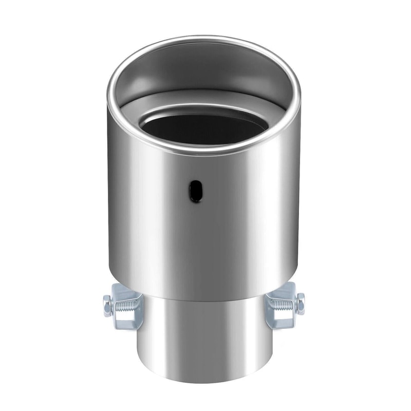 Universal Stainless Steel Exhaust Tip Chrome Rear Clamp On Exhaust Tip For Straight Tailpipes 5