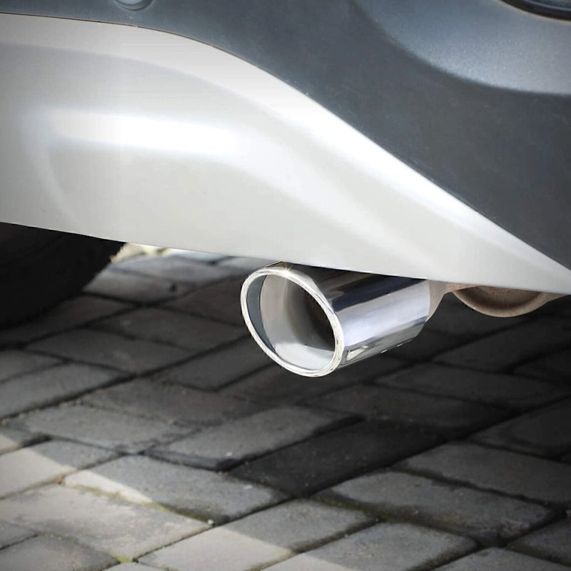 Universal Stainless Steel Exhaust Tip Chrome Rear Clamp On Exhaust Tip For Straight Tailpipes 12