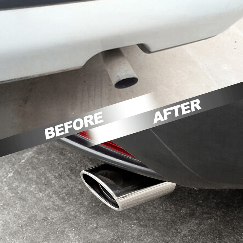 Universal Stainless Steel Exhaust Tip Chrome Rear Clamp On Exhaust Tip For Straight Tailpipes 13