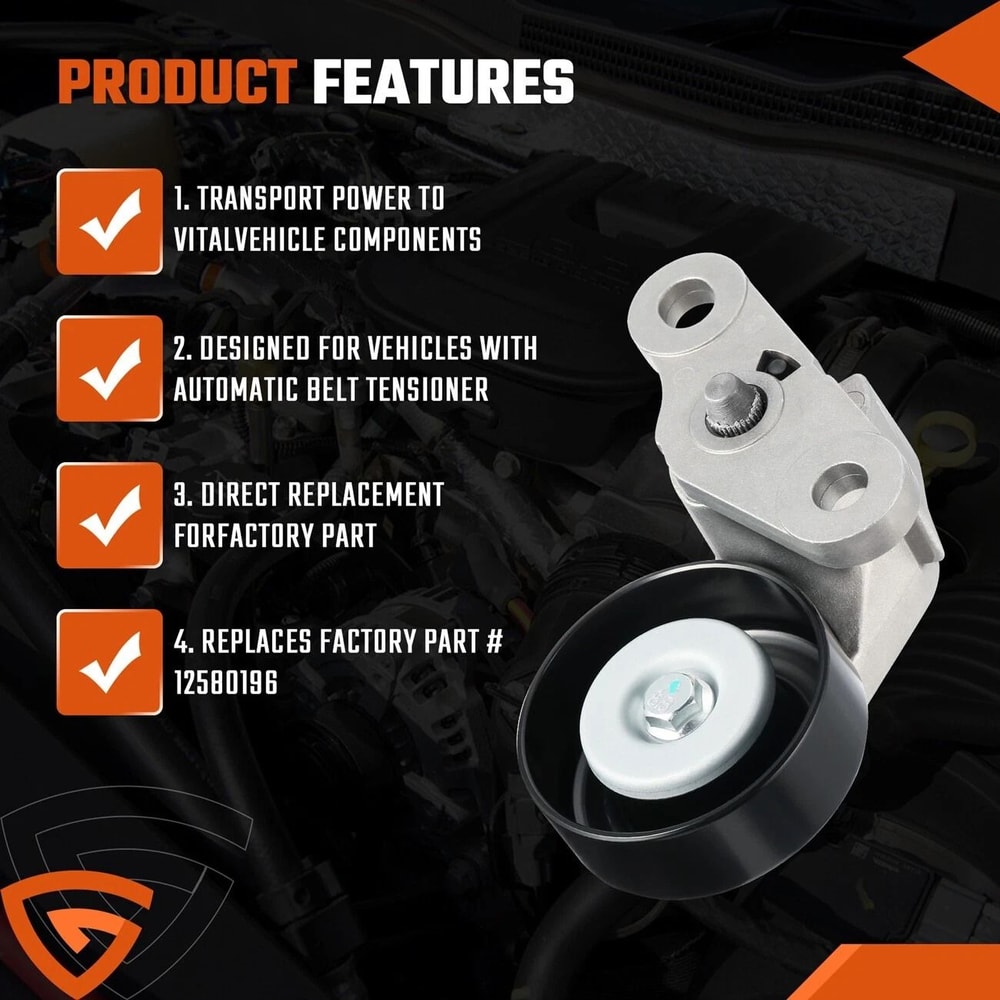 GM AC Drive Belt Tensioner Pulley For Chevy GMC 9