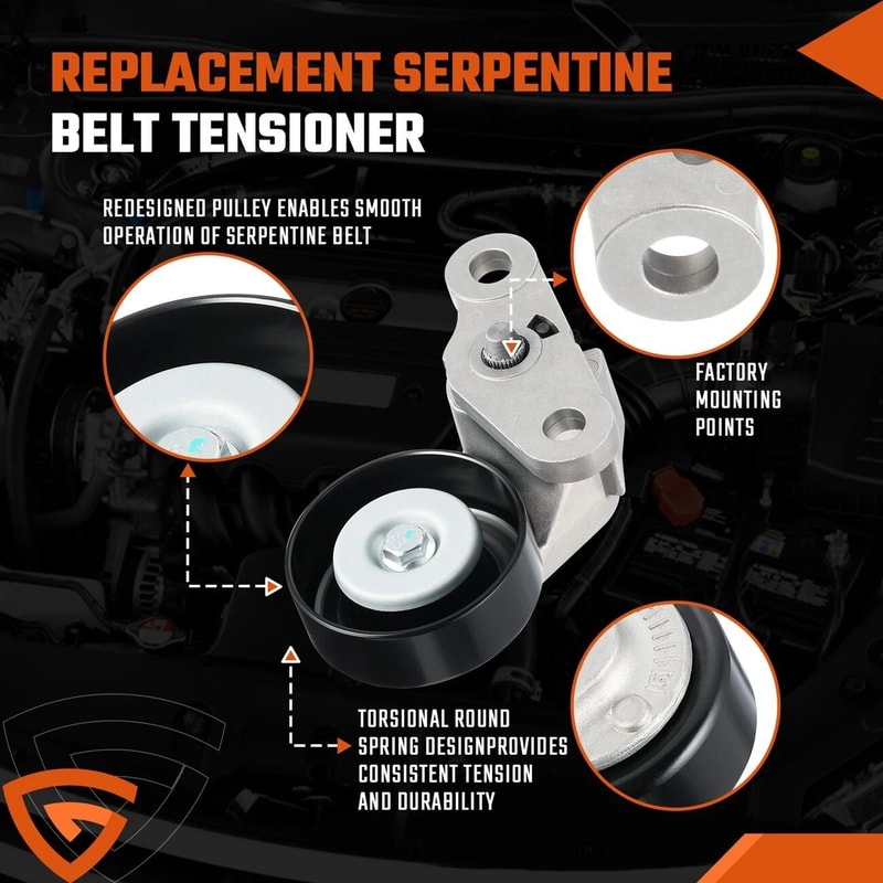 GM AC Drive Belt Tensioner Pulley For Chevy GMC 8