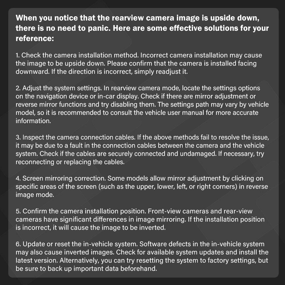 Honda CR V Backup Camera Rear View Parking Assist 1