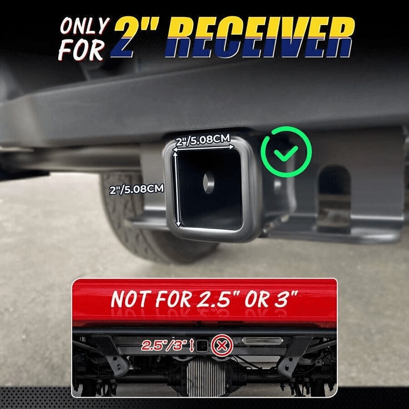 Adjustable Tow Hitch Dual Ball Mount For Receiver Drop Rise 9