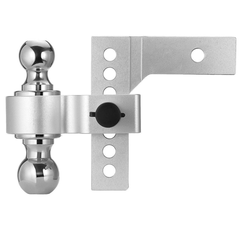 Adjustable Tow Hitch Dual Ball Mount For Receiver Drop Rise 2