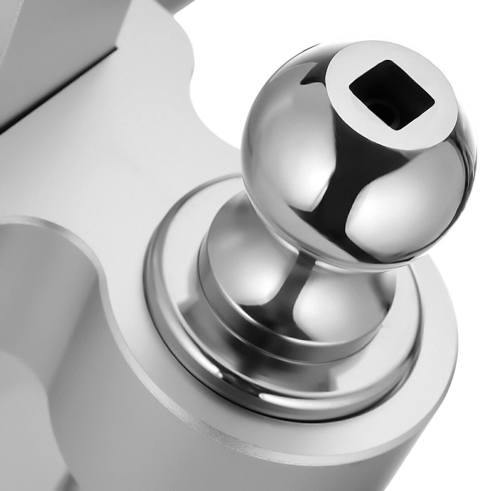 Adjustable Tow Hitch Dual Ball Mount For Receiver Drop Rise 4