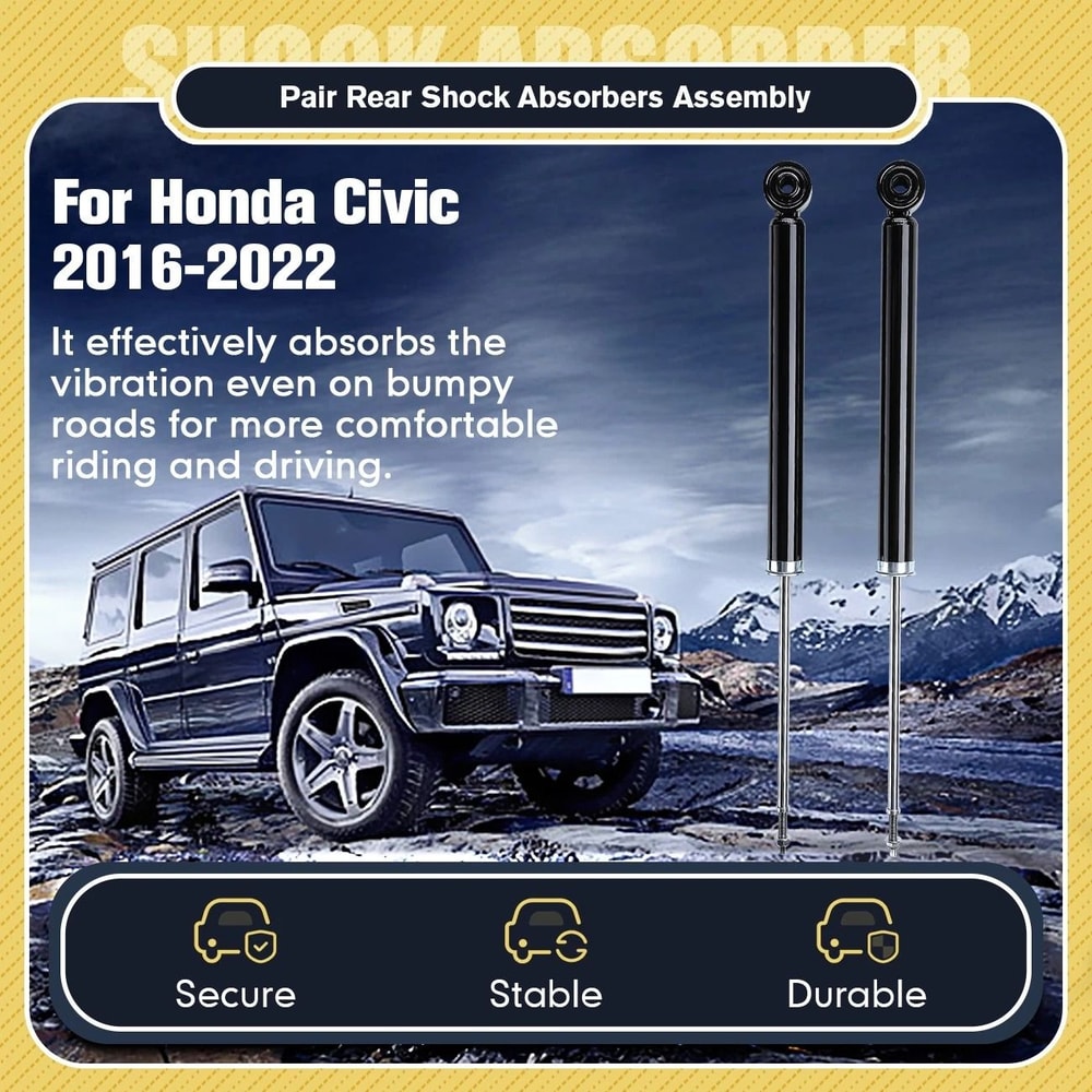 Honda Civic Rear Shocks Direct Replacement Rear Shock Absorber Set 12